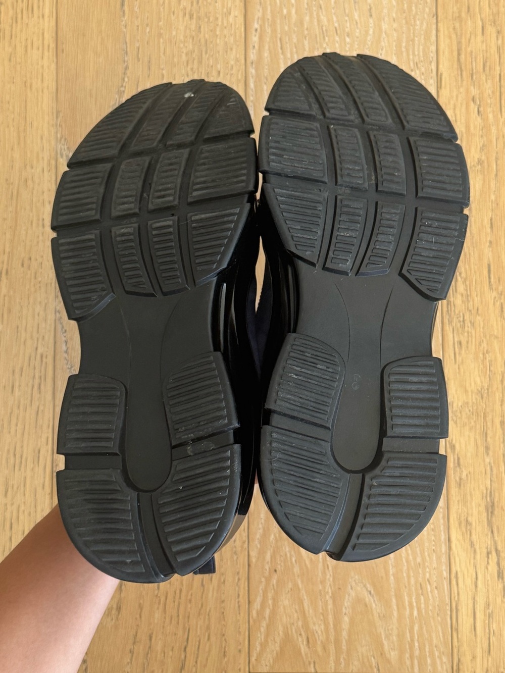 Double Zero Navy Blue Satin Ballet Sneakers - Picture 10 of 11